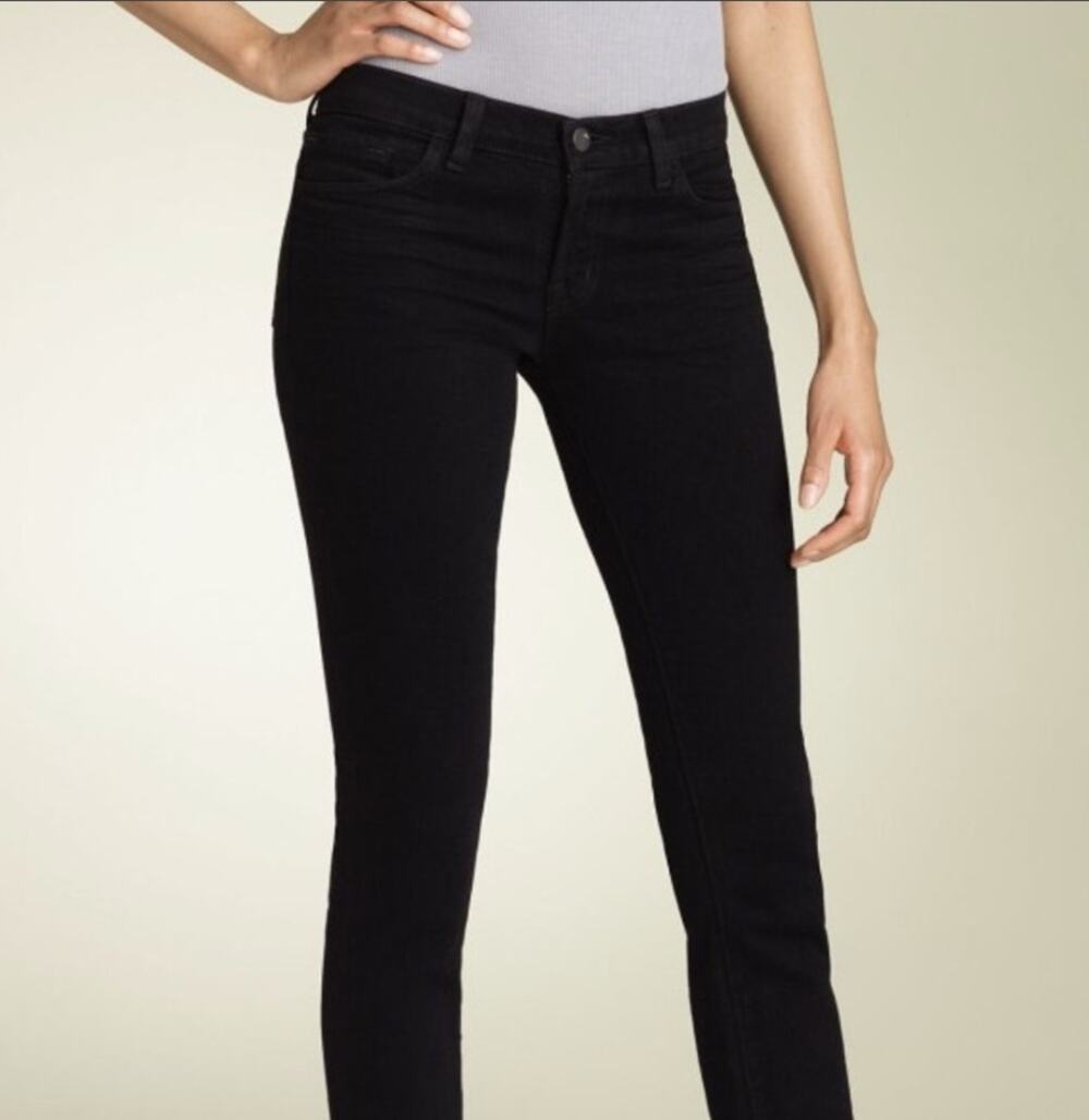 J Brand Jett Black High Rise Skinny Pencil Leg Jeans Size 27
